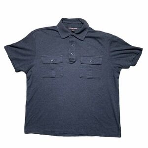 Michael Kors Gray Button Up Polo Shirt Medium EUC